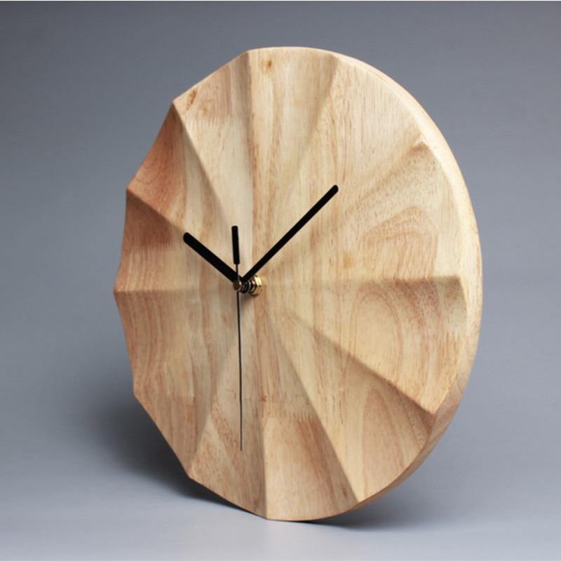 AuraClock | Skandinavische Wanduhr aus Holz - minimalistisches Wohndesign für stilvolles Wohnen