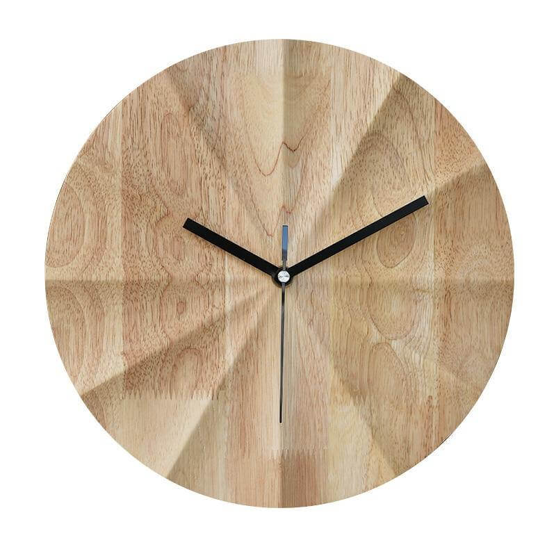 AuraClock | Skandinavische Wanduhr aus Holz - minimalistisches Wohndesign für stilvolles Wohnen